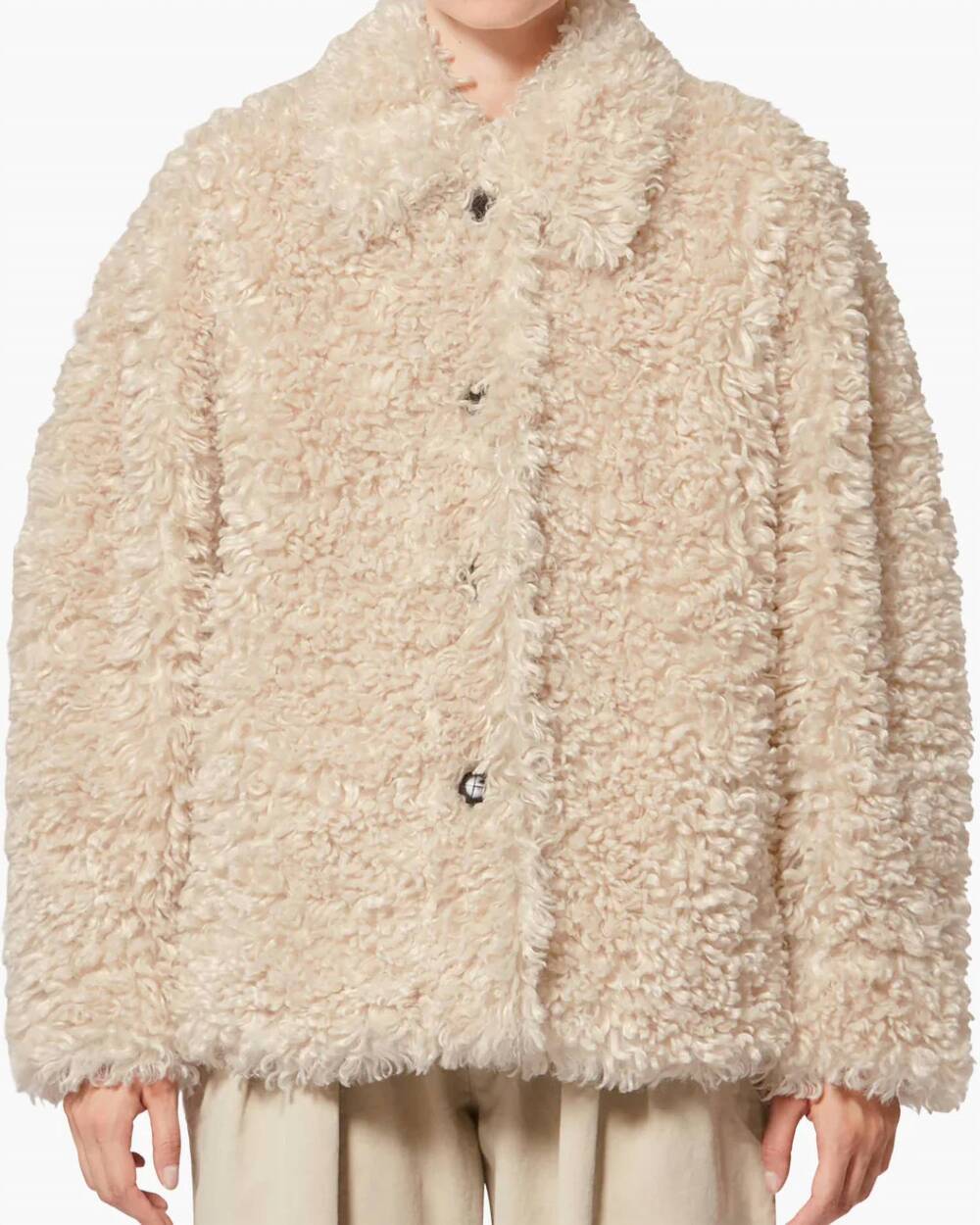 NEW ISABEL MARANT tarvey coat in ecru